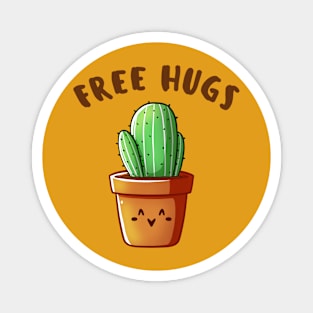 Free Hugs - Cactus Magnet